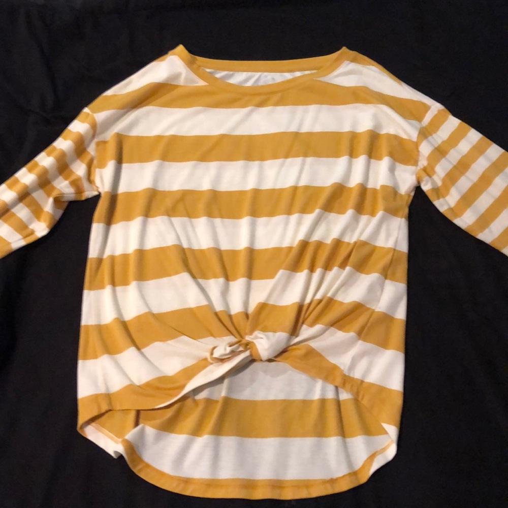 Yellow stripe shirt